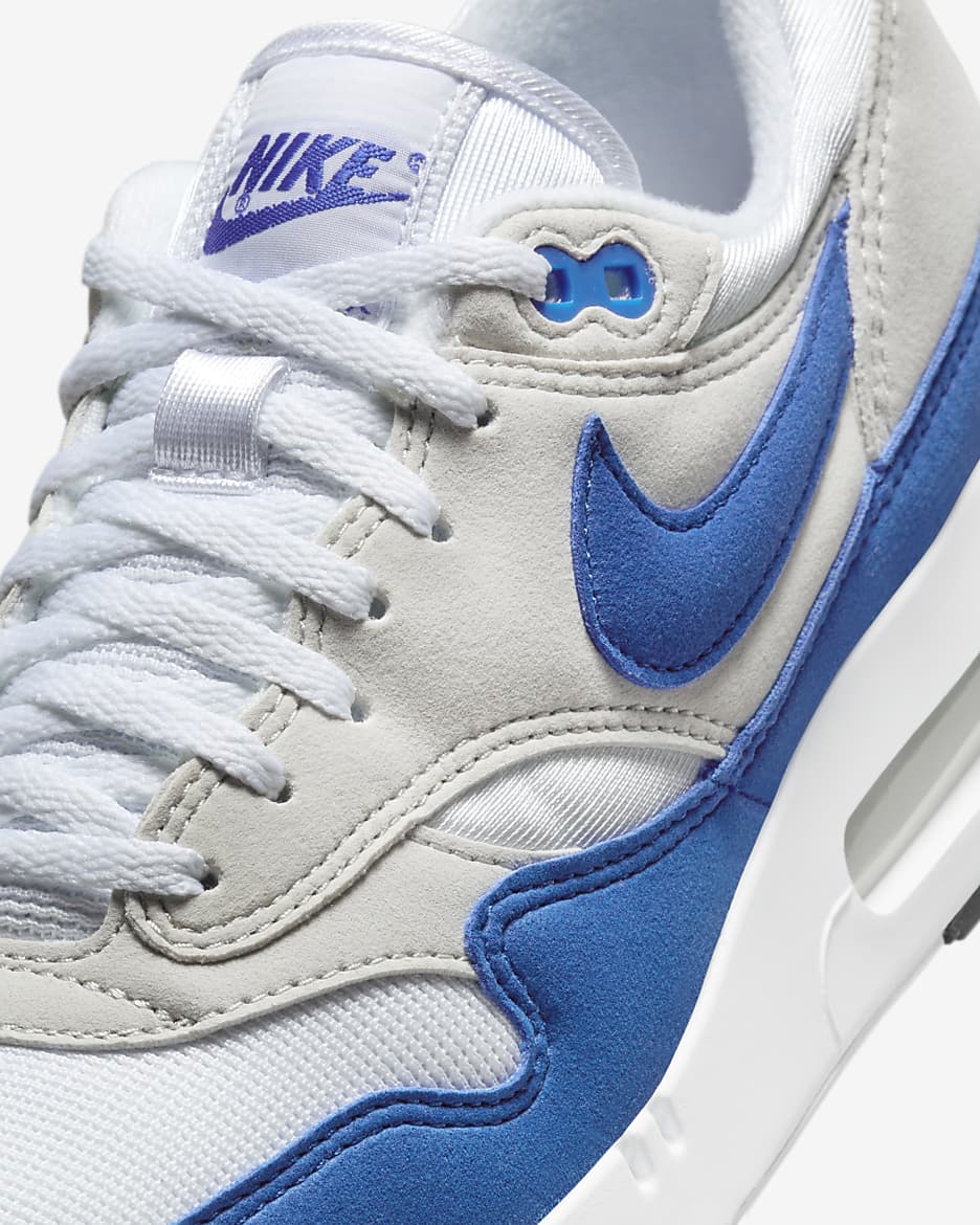 Nike air max 1 blauw grijs best sale